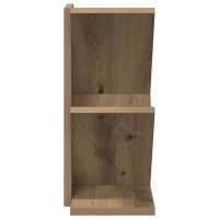 Produktbild för Trä Bokhylla 3-Tier 30 x 18 x 40 cm Konstruerat trä Artisan-ek