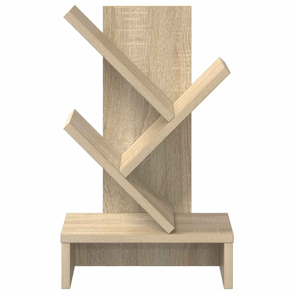 Produktbild för Trä Bokhylla 3-Tier 30 x 18 x 48 cm Konstruerat trä Sonoma-ek