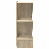 Produktbild för Trä Bokhylla 3-Tier 30 x 18 x 48 cm Konstruerat trä Sonoma-ek