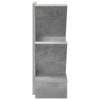 Produktbild för Trä Bokhylla 3-Tier 30 x 18 x 48 cm Konstruerat trä Betonggrå