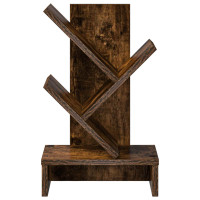 Produktbild för Trä Bokhylla 3-Tier 30 x 18 x 48 cm Konstruerat trä Rökt ek