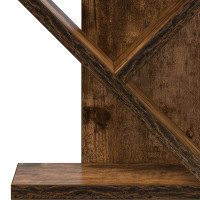Produktbild för Trä Bokhylla 3-Tier 30 x 18 x 48 cm Konstruerat trä Rökt ek