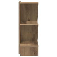 Produktbild för Trä Bokhylla 3-Tier 30 x 18 x 48 cm Konstruerat trä Artisan-ek