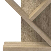 Produktbild för Trä Bokhylla 4-Plan 30 x 18 x 60 cm Konstruerat trä Sonoma-ek
