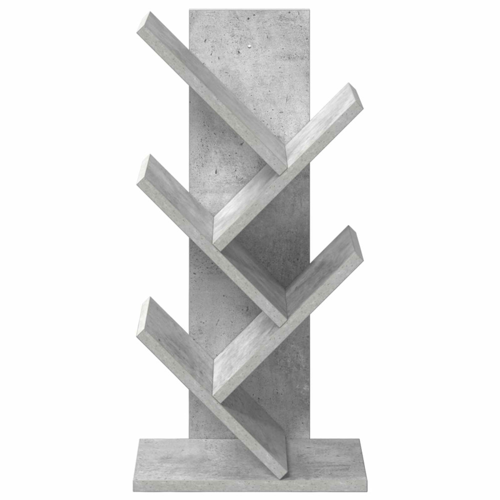 Produktbild för Trä Bokhylla 4-Tier 30 x 18 x 60 cm Konstruerat trä Betonggrå