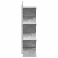 Produktbild för Trä Bokhylla 4-Tier 30 x 18 x 60 cm Konstruerat trä Betonggrå