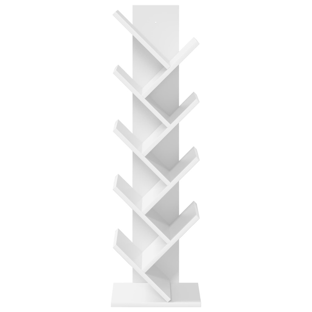 Produktbild för Trä Bokhylla 6-Plan 30 x 18 x 100 cm Konstruerat trä Vit