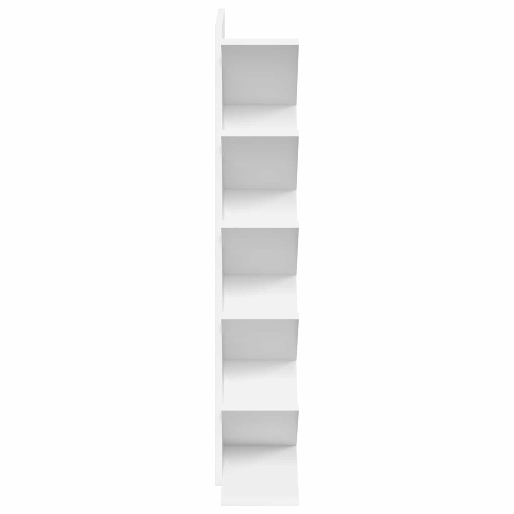 Produktbild för Trä Bokhylla 6-Plan 30 x 18 x 100 cm Konstruerat trä Vit