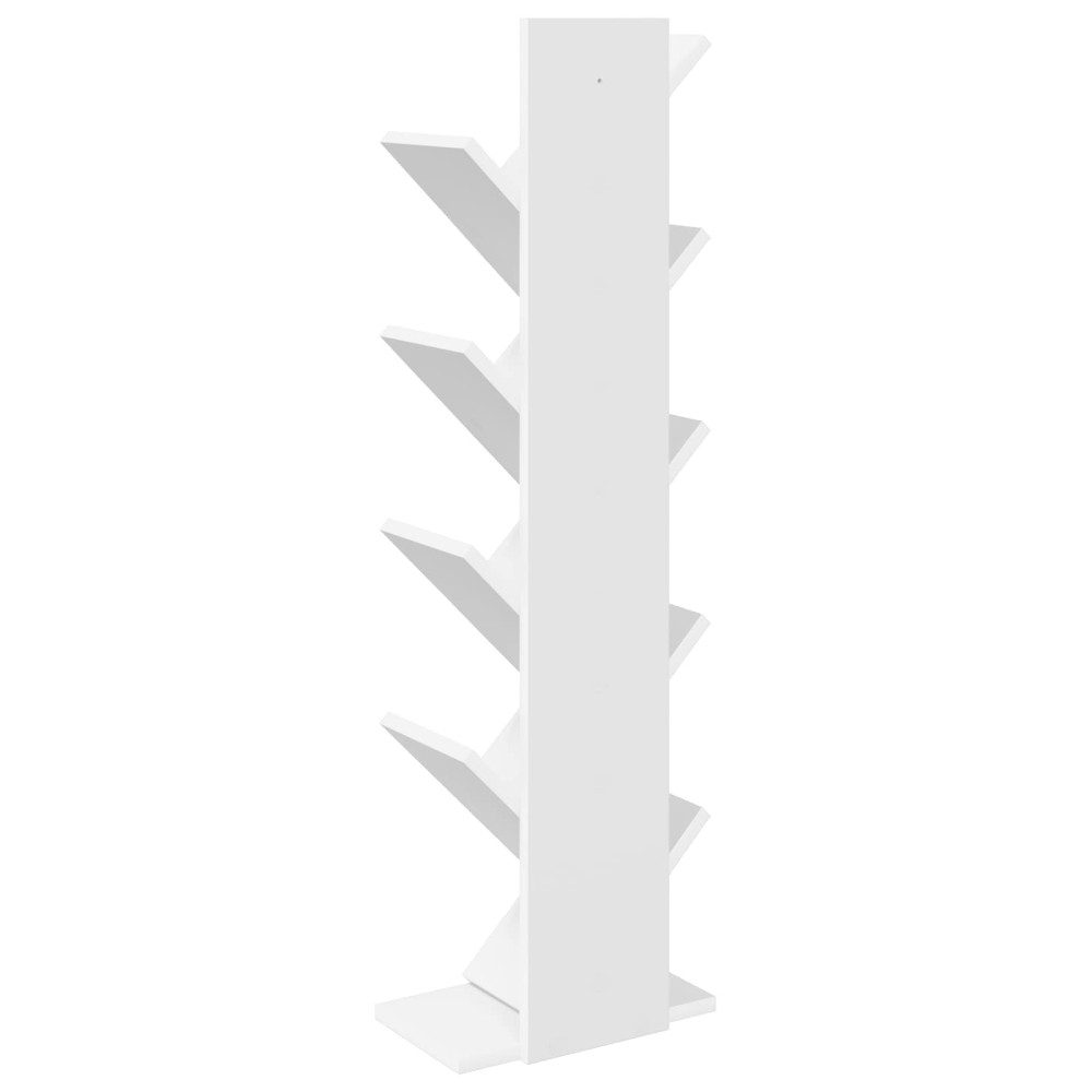 Produktbild för Trä Bokhylla 6-Plan 30 x 18 x 100 cm Konstruerat trä Vit