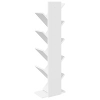 Produktbild för Trä Bokhylla 6-Plan 30 x 18 x 100 cm Konstruerat trä Vit