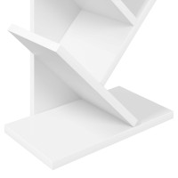 Produktbild för Trä Bokhylla 6-Plan 30 x 18 x 100 cm Konstruerat trä Vit
