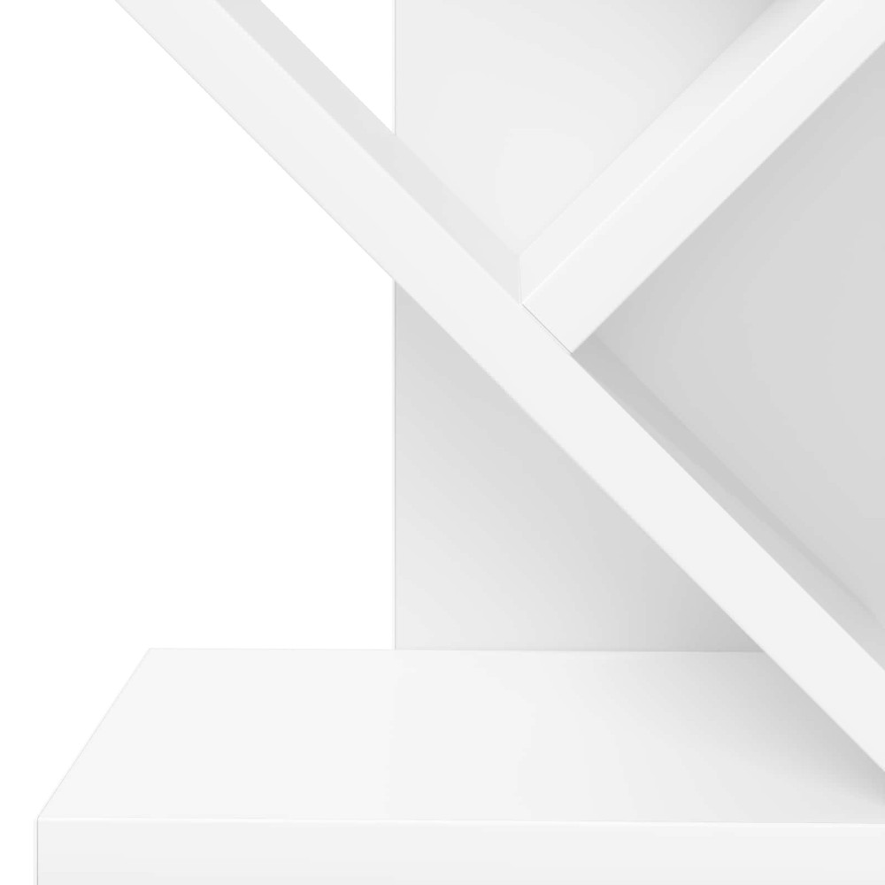 Produktbild för Trä Bokhylla 6-Plan 30 x 18 x 100 cm Konstruerat trä Vit