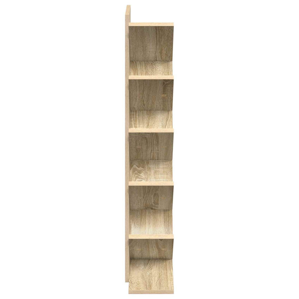 Produktbild för Trä Bokhylla 6-Hyllor 30 x 18 x 100 cm Konstruerat trä