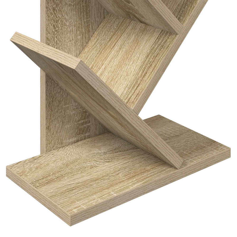 Produktbild för Trä Bokhylla 6-Hyllor 30 x 18 x 100 cm Konstruerat trä