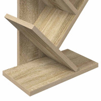 Produktbild för Trä Bokhylla 6-Hyllor 30 x 18 x 100 cm Konstruerat trä