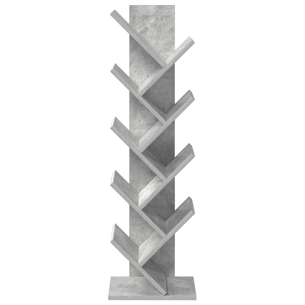 Produktbild för Trä Bokhylla 6-Tier 30 x 18 x 100 cm Konstruerat trä Betonggrå