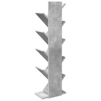 Produktbild för Trä Bokhylla 6-Tier 30 x 18 x 100 cm Konstruerat trä Betonggrå