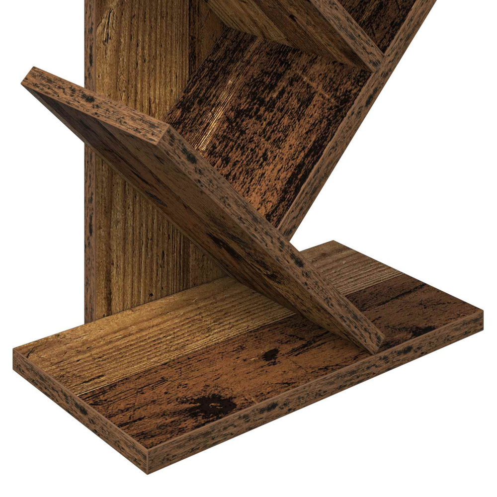 Produktbild för Trä Bokhylla 6-Hyllor 30 x 18 x 100 cm Konstruerat trä