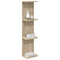Produktbild för Vägg hylla Sonoma-ek 25 x 15 x 100 cm Konstruerat trä