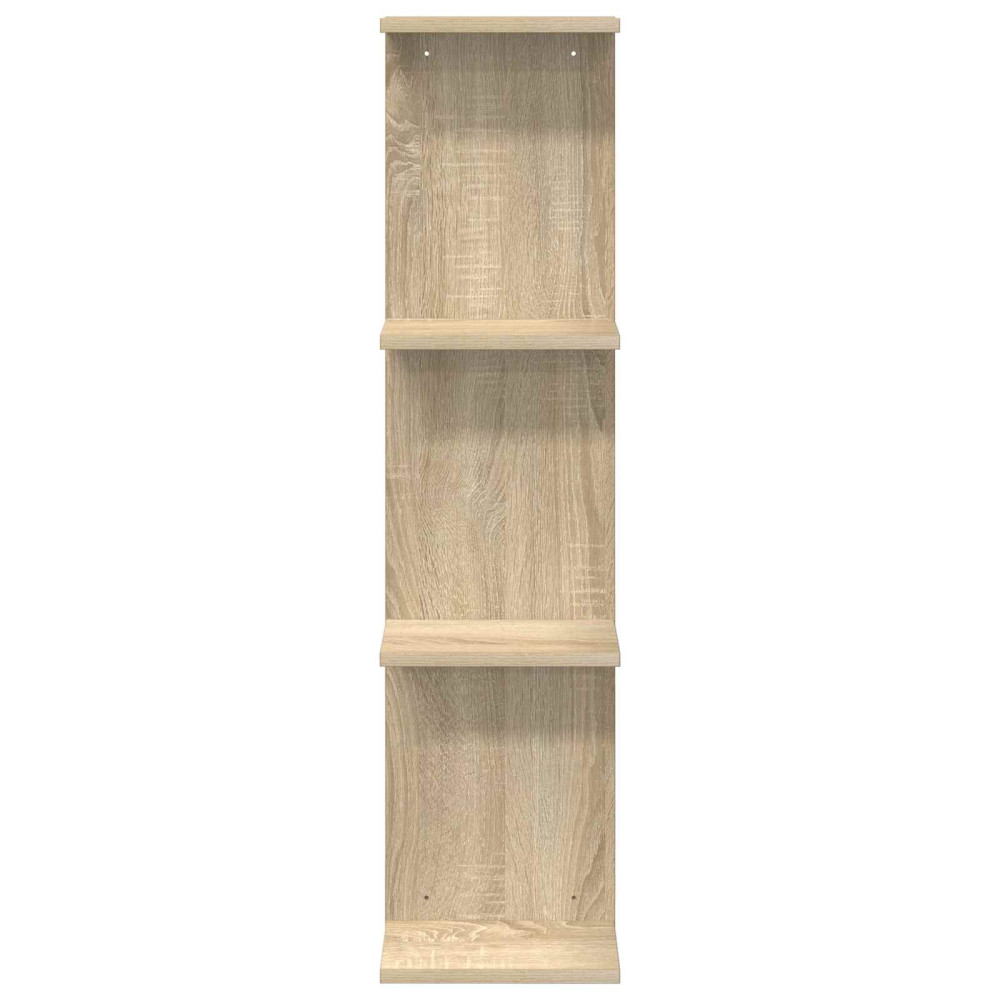 Produktbild för Vägg hylla Sonoma-ek 25 x 15 x 100 cm Konstruerat trä