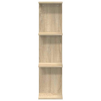 Produktbild för Vägg hylla 2 pcs Sonoma-ek 25 x 15 x 100 cm Konstruerat trä