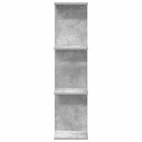 Produktbild för Vägg hylla 2 pcs Betonggrå 25 x 15 x 100 cm Konstruerat trä
