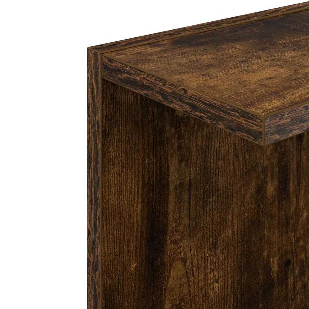 Produktbild för Vägg hylla Rökt ek 25 x 15 x 100 cm Konstruerat trä