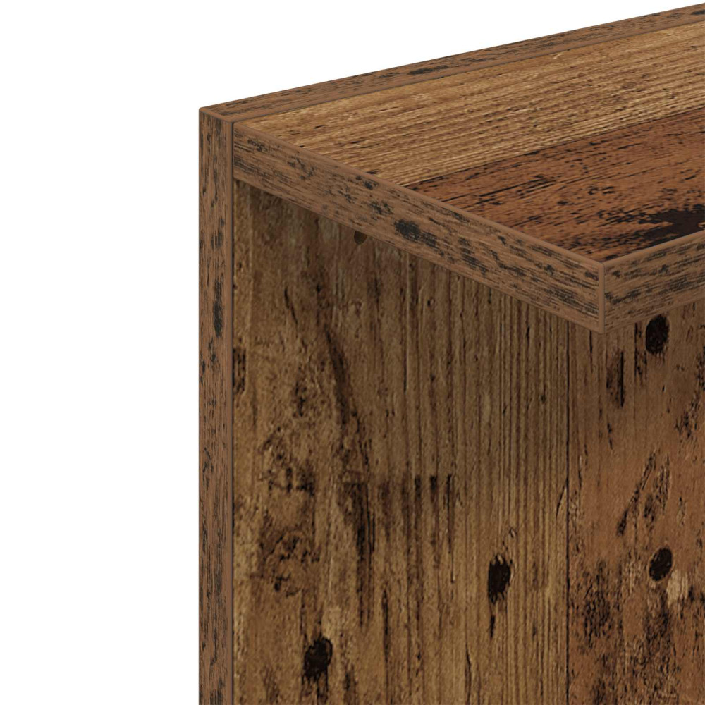 Produktbild för Vägg hylla Gammalt trä 25 x 15 x 100 cm Konstruerat trä