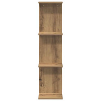 Produktbild för Vägg hylla 2 pcs Artisan-ek 25 x 15 x 100 cm Konstruerat trä