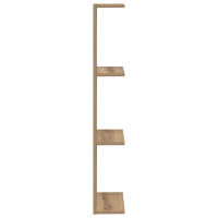 Produktbild för Vägg hylla 2 pcs Artisan-ek 25 x 15 x 100 cm Konstruerat trä