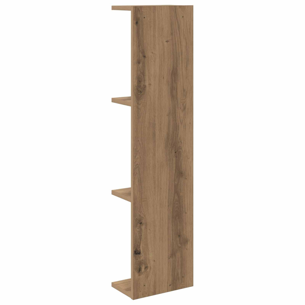 Produktbild för Vägg hylla 2 pcs Artisan-ek 25 x 15 x 100 cm Konstruerat trä