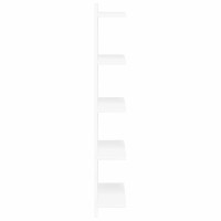 Produktbild för Vägg hylla Vit 30 x 15 x 100 cm Konstruerat trä