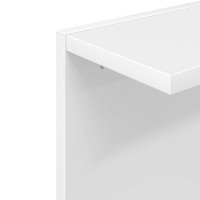 Produktbild för Vägg hylla Vit 30 x 15 x 100 cm Konstruerat trä