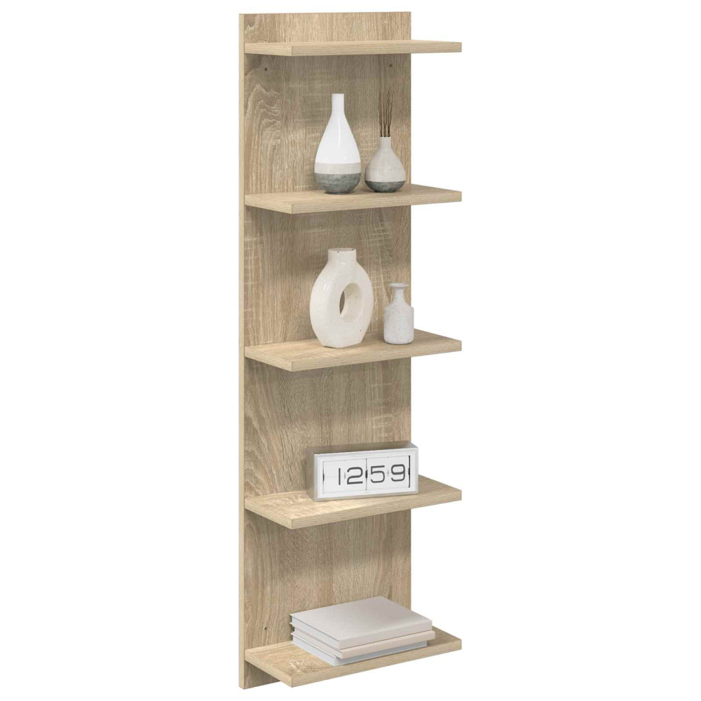 Produktbild för Vägg hylla Sonoma-ek 30 x 15 x 100 cm Konstruerat trä