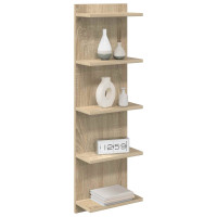 Produktbild för Vägg hylla Sonoma-ek 30 x 15 x 100 cm Konstruerat trä
