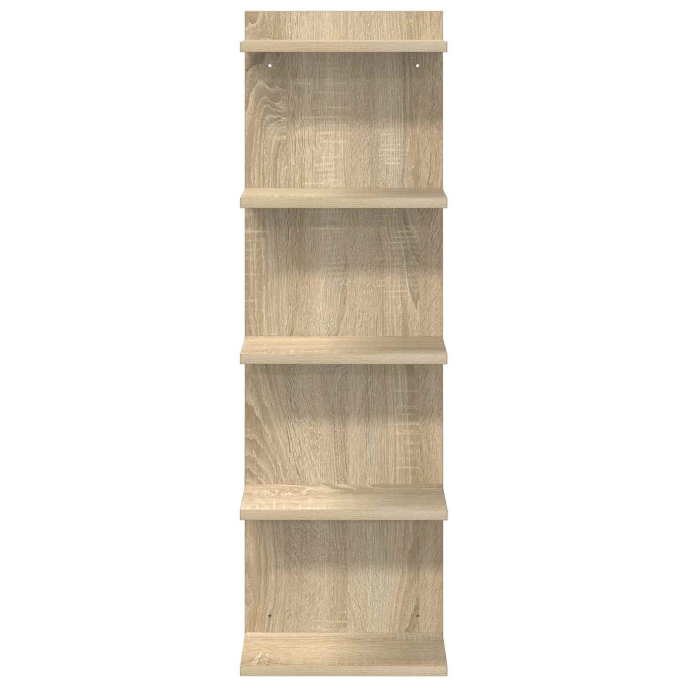 Produktbild för Vägg hylla Sonoma-ek 30 x 15 x 100 cm Konstruerat trä