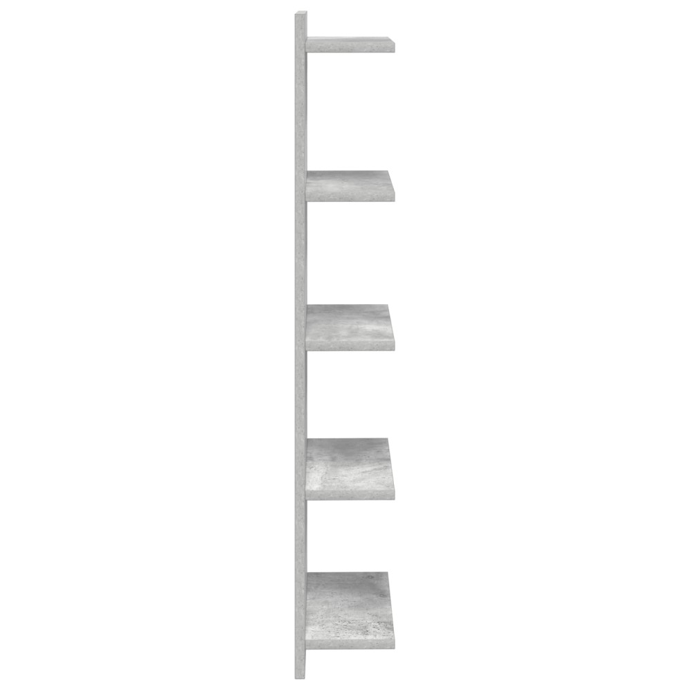 Produktbild för Vägg hylla Betonggrå 30 x 15 x 100 cm Konstruerat trä