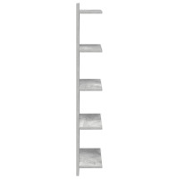 Produktbild för Vägg hylla Betonggrå 30 x 15 x 100 cm Konstruerat trä