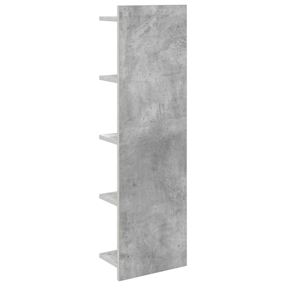 Produktbild för Vägg hylla Betonggrå 30 x 15 x 100 cm Konstruerat trä