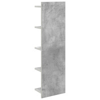 Produktbild för Vägg hylla Betonggrå 30 x 15 x 100 cm Konstruerat trä