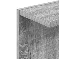 Produktbild för Vägg hylla 2 pcs Grå Sonoma 30 x 15 x 100 cm Konstruerat trä