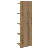Produktbild för Vägg hylla 2 pcs Artisan-ek 30 x 15 x 100 cm Konstruerat trä