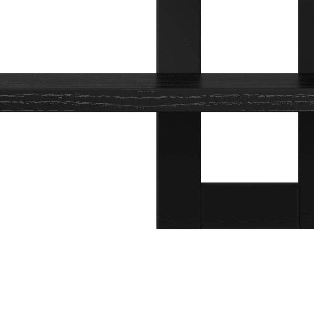 Produktbild för Flytande hyllor Svart ek 40 x 15 x 40 cm Konstruerat trä