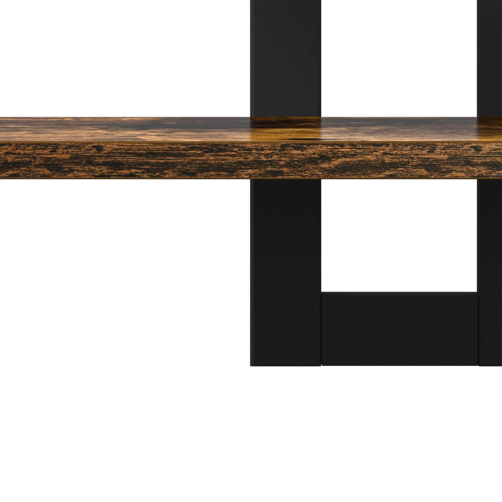 Produktbild för Flytande hyllor Rökt ek 40 x 15 x 40 cm Konstruerat trä