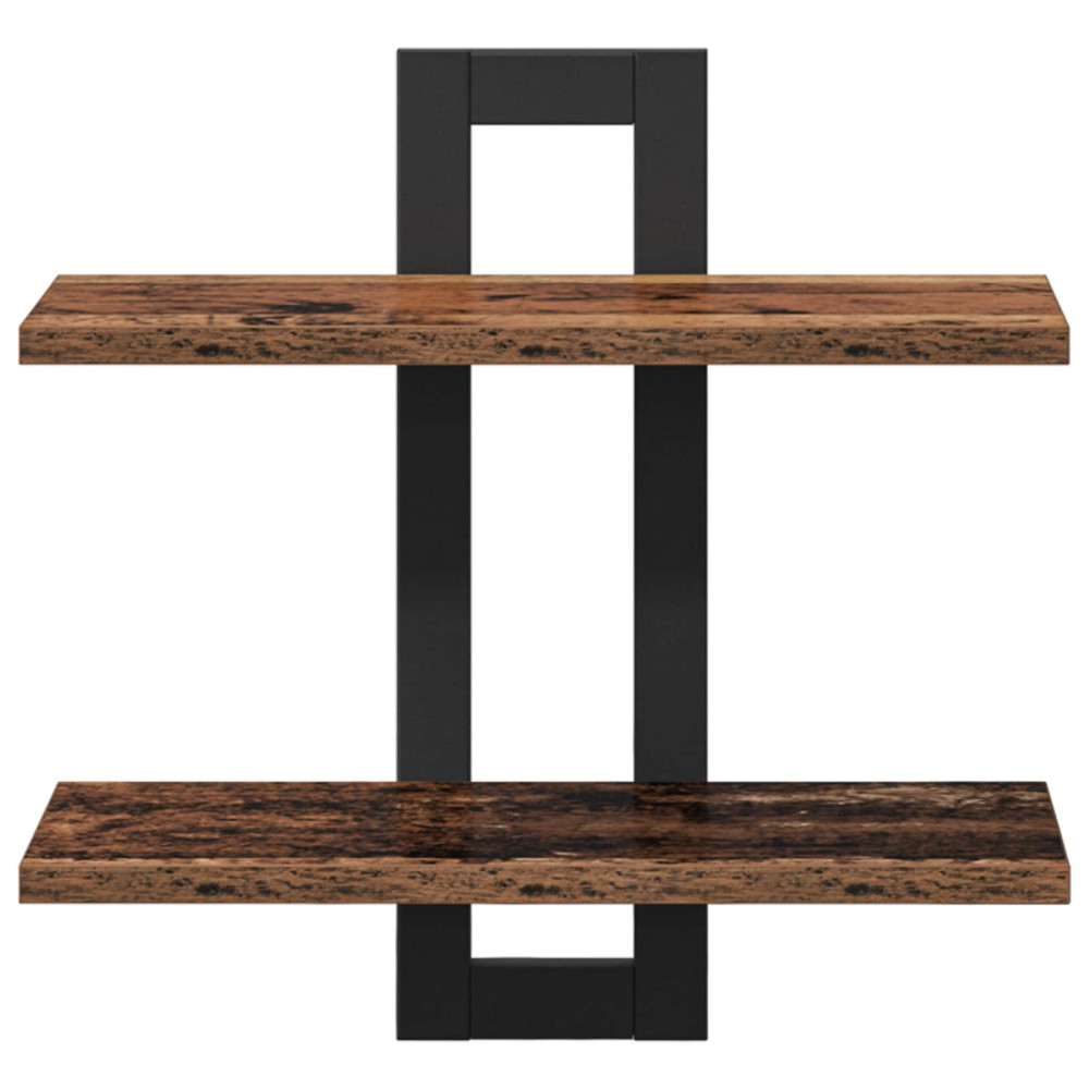 Produktbild för Flytande hyllor Gammalt trä 40 x 15 x 40 cm Konstruerat trä