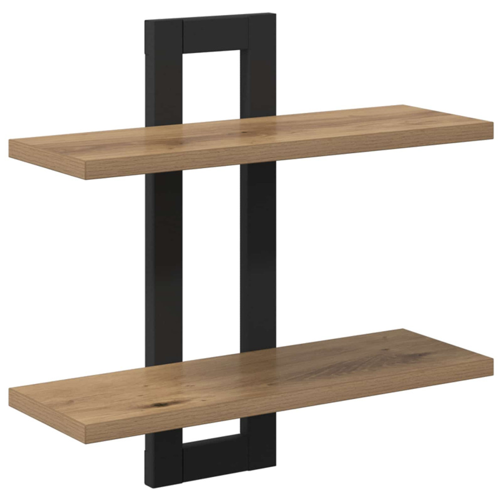 Produktbild för Flytande hyllor Artisan-ek 40 x 15 x 40 cm Konstruerat trä