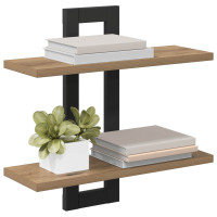 Produktbild för Flytande hyllor Artisan-ek 40 x 15 x 40 cm Konstruerat trä