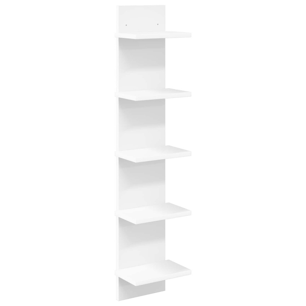 Produktbild för Vägg hylla Vit 22 x 15 x 100 cm Konstruerat trä