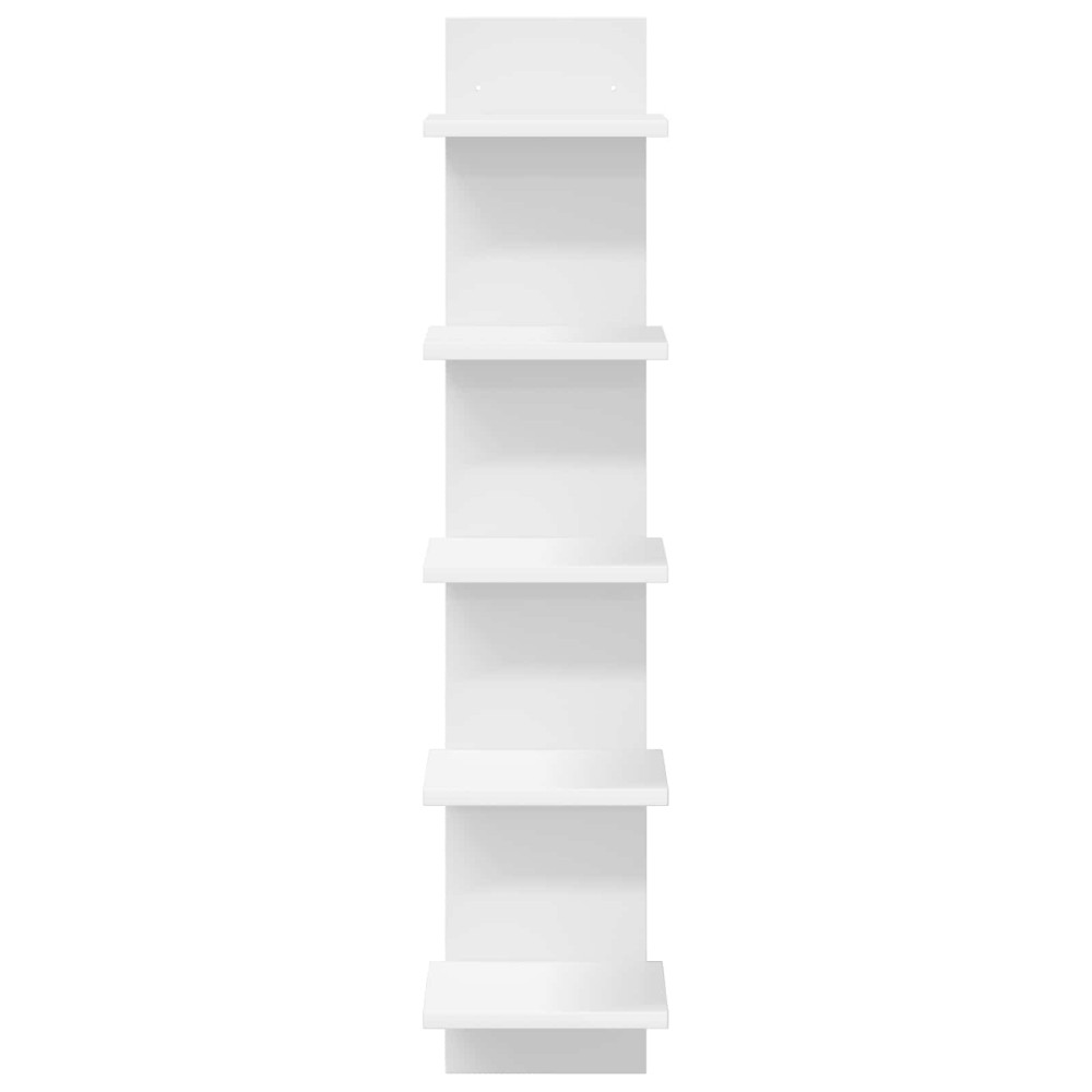 Produktbild för Vägg hylla Vit 22 x 15 x 100 cm Konstruerat trä