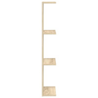 Produktbild för Vägg hylla 2 pcs Sonoma-ek 22 x 15 x 100 cm Konstruerat trä